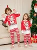 Passende Familien-Outfits, rotes Rentier-Mutter-Kind-Kleidung, Weihnachts-Pyjamas für Familien, Kleidungsset, Paare, Weihnachten, passende Familien-Pyjamas-Set 231113