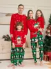 Familjsmatchande kläder julfamiljsmatchande kläder pyjamas kläder set hjort tryck mor barn dotter xmas familj look sömnkläder pajamas 231113