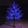 Décorations de Noël LED artificielle fleur de cerisier arbre lumière de Noël ampoules LED 2M hauteur 110/220VAC imperméable à la pluie utilisation extérieure lampe d'arbre de cour LT635