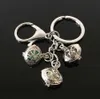 seahorse pearl cage key ring can open hollow