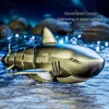 Electric/RC Animals Whale Toysremote Control Chark Children Pool Bad Toy for Kids Boy Girl Simulation Water Jet RC Whale Animals Mechanical Q231114