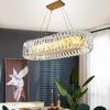 Lustres Post Moderne Cristal Verre LED Dimmable Plafond Lustre Salon Décor Éclairage Tendance Lustre Para Sala Estar Pour Salon