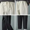 Pantaloni da uomo Estate Pantaloni casual da uomo in seta di ghiaccio Nuovi comodi pantaloni dritti streetwear Y2K Pantaloni da completo a gamba larga Pantaloni hip-hop selvaggi 2022 W0414