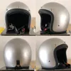 Hełmy rowerowe Vintage TT Cocascos Hełm Cafe Racer Free Shell Fibre Glass Glass Helmet Otwarta twarz Japońska wysokiej jakości motocykl Casco 231113