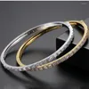 Bangle Brand Fashion Luxury For Women Wedding Party Gifts Copper Winter Men smycken Ladies Classic