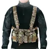 Hunting Jackets Tactical Military Portable Vest Chest Rig Bag Radio Harness Front Pouch Adjustable Paintball Gear