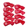 Other Golf Products 9Pcs/Pack PU Golf Iron Covers Set Golf Club Head Cover Fit Most Irons Brand 16x7x1cm 231114
