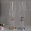 Inne imprezy imprezowe zapasy akrylowe naśladowanie Crystal Wedding Centerpiece prowadzący Droga Dekoracja Dekoracja Candlestick 230414