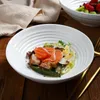 Bols fantaisie chapeau bol japonais Ramen grand ménage pur blanc céramique coréen vaisselle corne salade grande soupe