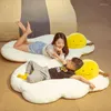 Yastık 110x170cm dev sarısı doldurulmuş yumuşak kızarmış yumurta oyuncak peluş bebek karikatür haşlanmış bebek uyku çocukları hediye