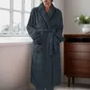 Herren-Nachtwäsche, Korallen-Fleece-Paar-Pyjama, Damen-Herbst- und Winter-Nachthemd, Jacquard, bequemer, samtiger, warmer Bademantel, Heimkleidung