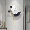 Настенные часы дизайн скандинавские часы молчаливый механизм стильные комнаты украшения Klokken Wandklokken
