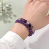 Strand 2pcs Pink Quartzs Rhodonite Bracelets For Women Men Healing Reiki Natural Stone Beads Bracelet Set Amethysts Red Agates Jewelry