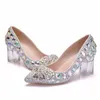 أحذية Crystal Party Lightclub Women Women Shoes Bling Bling chunky Heel Sandals Summer Platform High Heels