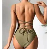 Costumi da bagno da donna Sexy Backless Fit Pagliaccetto Body Body da donna Slim Spalline attillate Tute attillate Streetwear Canottiera