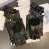 Luxus Damen Schaffell Winter Schwarz Mode Marke Weibliche Frau Designer Handschuh Woolen Kurze Handschuhe Vielseitig Klassiker 1TN0W