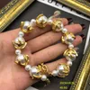 Nowy luksusowy szklany perłowe kolczyki Naszyjnik Sweatek Łańcuch biżuterii ślubnej Zestawy N021