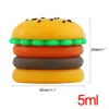 Silikonowy słoik 5 ml hamburger kształt słoiki bezstronne butelki krem ​​do przechowywania pudełko makijaż