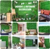 Autre événement fête fournitures VEVOR plante artificielle décoration murale panneau de haie de buis décor à la maison fausses plantes herbe toile de fond écran de confidentialité 230414