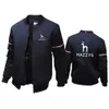 Męskie sztuczne skórzane męskie męskie mundur baseballowy kurtka marka nadruk bombowca kurtki hip hop sport