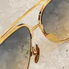 Solglasögon 2023 Fashion Style Cool Classic Vintage Men Hållbart recept Solar Eyewear Pure Titanium Gold Luxury Glasses