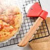 Utensili per frutta e verdura Ascia Coltello per pizza Manico in bambù Tagliapasta Lama rotante Utensile da taglio per cucina domestica dh974