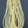 Lösa ädelstenar pärlor Vit/gul Opal Roundelle fasetterade 3-5 mm grossist för DIY smycken halsband 40 cm