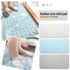 Carpets Square Shower Mat Extra Large Non Slip For Elderly & Kids Bathroom Drain Holes Strong Suction Cups Beach Towel