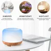 Essential Oils Diffusers Aroma Diffuser Air Humidifier 300ML Ultrasonic Cool Mist Maker LED Oil Remote Control Mute Color Aromatherapy Machine 231113