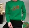 Erkek Hoodies Sweatshirts Chaopai Erkekler Uzun Kollu Sweater Leopar Sonbahar Yeni Yuvarlak Boyun Gömlek Çok Rahat Işık Lüks Erkekler Top