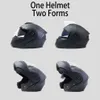 Casques de cyclisme BLD modulaire double lentille moto casque sécurité descente rabattable professionnel motocross course intégral Casco Moto 231113