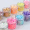 Prego glitter 200g granel mixcolor pó lantejoulas pigmentos poeira arte flocos decoração diy polonês ferramentas