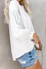 Women's Blouses Shirts White/Black Inspired Button Down Peasant Blouse Top Women Leisure Long Sleeve Office Shirt Lady Blouse Shirt Blusas Camisa XXL 230414