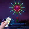 LED -remsa lampor Fyrverkeri LED -lampor, RGB -bandlampor för sovrum USB Bluetooth App Control Rum Lights With Remote for Christmas Party Holiday Home Store Shop Decor