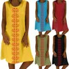 Ethnic Clothing African Dresses 5XL 4XL 3XL Women Sleeveless Elastic Dashiki Print Bazin Robe Africaine Ladies Clothes Female Dress Party