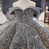 Flower Girl sukienki suknia balowa cekiny z koralikami na wesele 2023 Księżniczka Dzieci urodziny