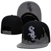 White Soxes- Mektup Beyzbol Kapakları Spor Hip Hop Ayarlanabilir Swag Bone Gorro Erkekler Kadınlar Snapback Hats