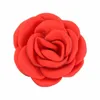 Accesorios para el cabello 150 unids/lote 6cm bordes quemados Flor de Camelia satinada para manualidades DIY diademas zapatos bolsa horquilla horquilla