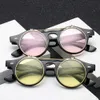 Mode Vintage rond Steampunk lunettes De soleil rabattables classique Double couche conception à clapet lunettes De soleil 230920