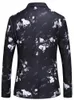 Мужские костюмы Blazers Floral Print Blazer Men Rose Flow