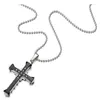 Pendant Necklaces Classic Simple Glossy Stainless Steel Cross Necklace Fashion Religious Amulet Jewelry