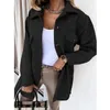 Women's Jackets Autumn/Winter Women's Long Sleeve Temperament Solid Color Polo Button Lace Up Woolen Coat 231114