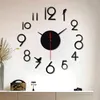 Relógios de parede Números 3D Clock DIY Decoration for Home Indoor