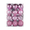 Décorations de Noël 30 mm de Noël arbre Bauble Bauble Hanging Home Party Ornement Decor 24pc Decoration Balls Pendant 231114