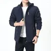 Chaquetas para hombres Chaqueta de invierno al aire libre Cálido polar grueso abrigo casual a prueba de viento bordado térmico militar con capucha bombardero 5XL