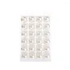 Kolczyki stadniskie moda 12Pairs/Set White Beige Imitation Pearl for Women Ear Biżuteria okrągła kulka 16 mm