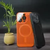 Rozpraszanie ciepła siatki dla obudowy magnesu dla iPhone'a 15 14 13 12 11 Pro Max Wireless Charge Case z soczewką szklanką filmową