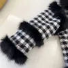 New Cotton kids coat winter Imitation fur kids designer clothes Size 90-140 Black and white stripe design girl jacket Nov10