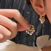 Hoop Huggie Brand Sydkorea Fashion Baroque Pearl Earrings for Women Girls Exquisite Luxury Wedding Party Jewelry Gift 230414