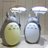 Nocne światła mój sąsiad Totoro lampa kawaii kreskówka LED Nocna światło USB czytanie stolik LMPAR dla dzieci prezent na prezent do domu nowość oświetlenie Q231114